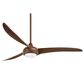 Minka-Aire Light Wave 65" Ceiling Fan with LED Light in Distressed Koa, , large