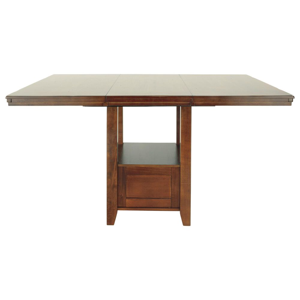 Ashley Ralene 7-Piece Counter Height Dining Set in Medium Brown, , large
