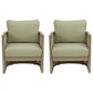 Ashley Serena Shores Outdoor Lounge Chair with Cushion in Green (Set of 2), , large