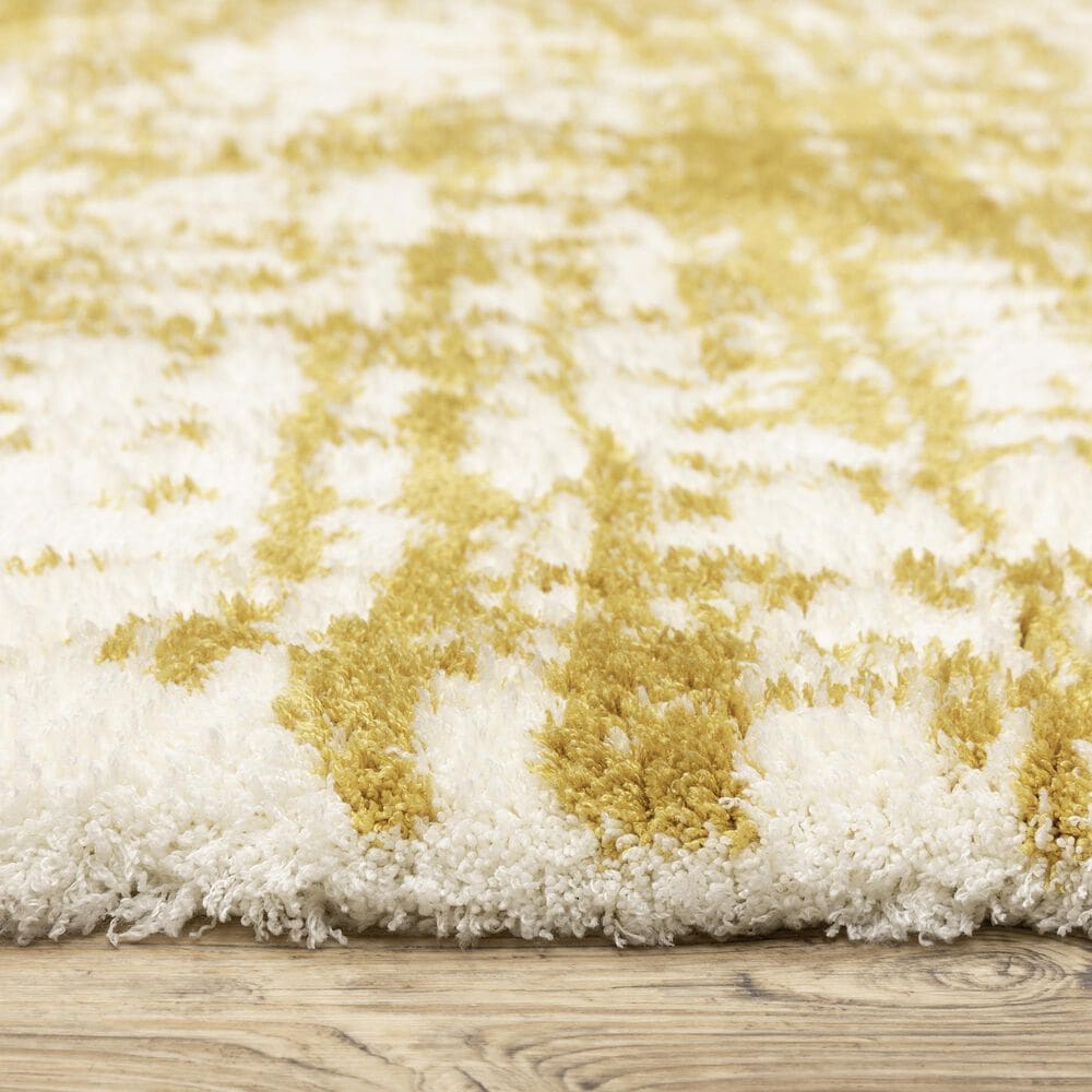 Oriental Weavers Galileo GAL10 Gold and Ivory 5&#39;3&quot; x 7&#39;6&quot; Area Rug, , large