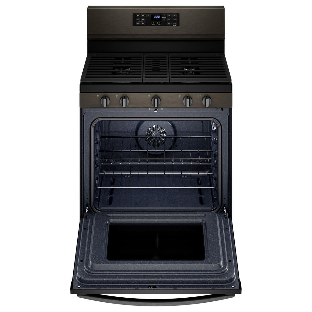 Whirlpool 5 Cu. Ft. Gas Range 5-in-1 Air Fry Oven in Fingerprint Resistant Black Stainless Steel, , large