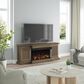 Fabio Flames Tanner 76" Electric Fireplace TV Stand in Cocoa Birch, , large