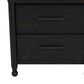 Riverside Furniture Calhoun Ebony 2 Drawer Nightstand in Whiskey Oak, , large