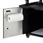 HOMLUX 39.5" Outdoor Kitchen Island in Black and Stainless Steel, , large