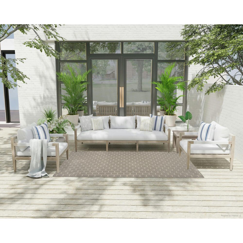 Nourison Twist Reversible 5&#39; x 7&#39; Grey Indoor/Outdoor Area Rug, , large