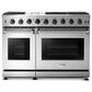 Thor Kitchen 48" Freestanding Professional Gas Range with Storage Drawer in Stainless Steel, , large
