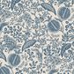 Rifle Paper Co Crafted by Cloth and Company Willie Storage Bench in Peacock Blue/White, , large