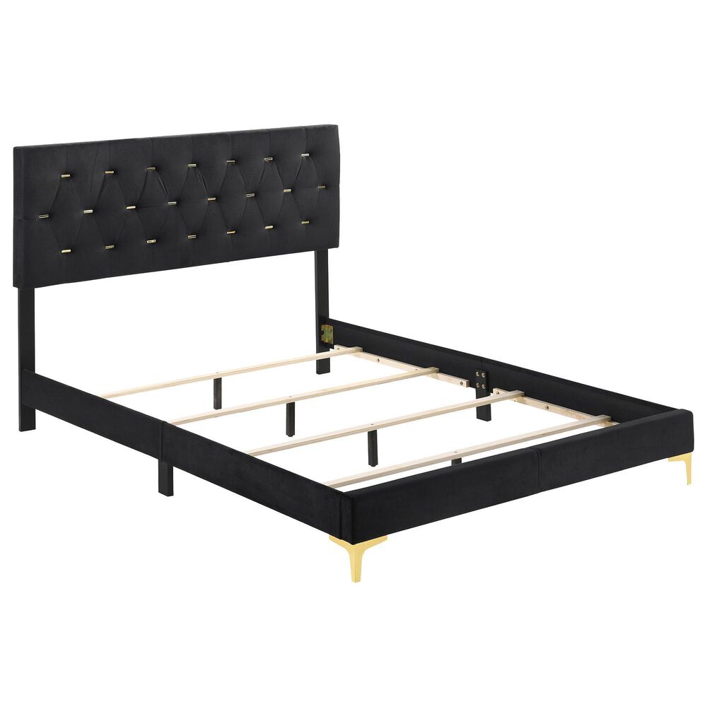 Pacific Landing Kendall King Bed in Black and Gold, , large