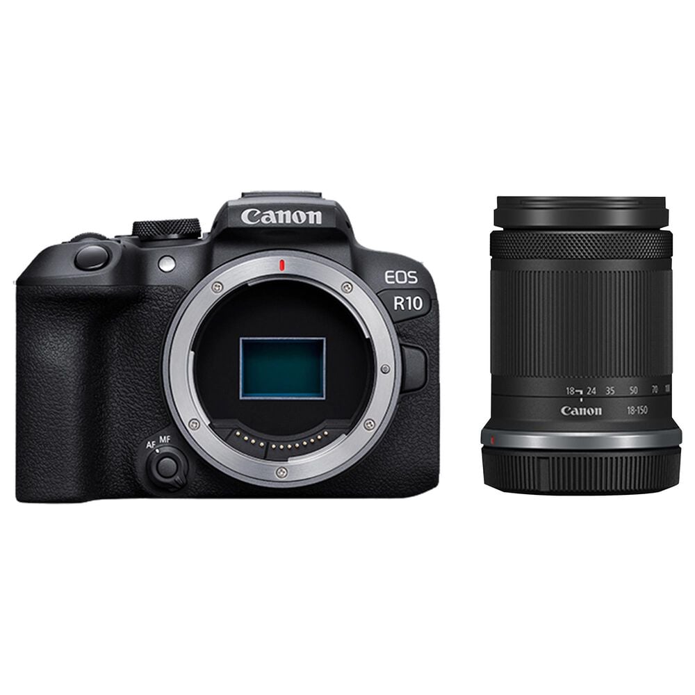 Canon EOS R10 Mirrorless Camera with RF-S 18-150mm Lens in Black