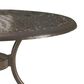 Noble House Phoenix Round Dining Table in Bronze - Table Only, , large