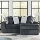 Ashley Midnight-Madness 2-Piece Right Facing Sectional with Chaise in Gunmetal, , large