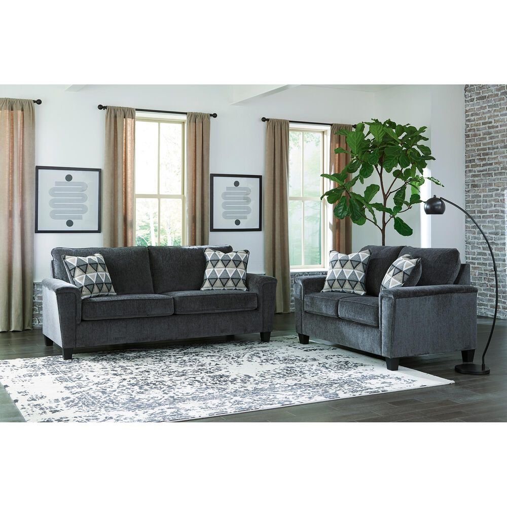 Ashley Abinger Stationary Queen Sofa Sleeper in Smoke, , large