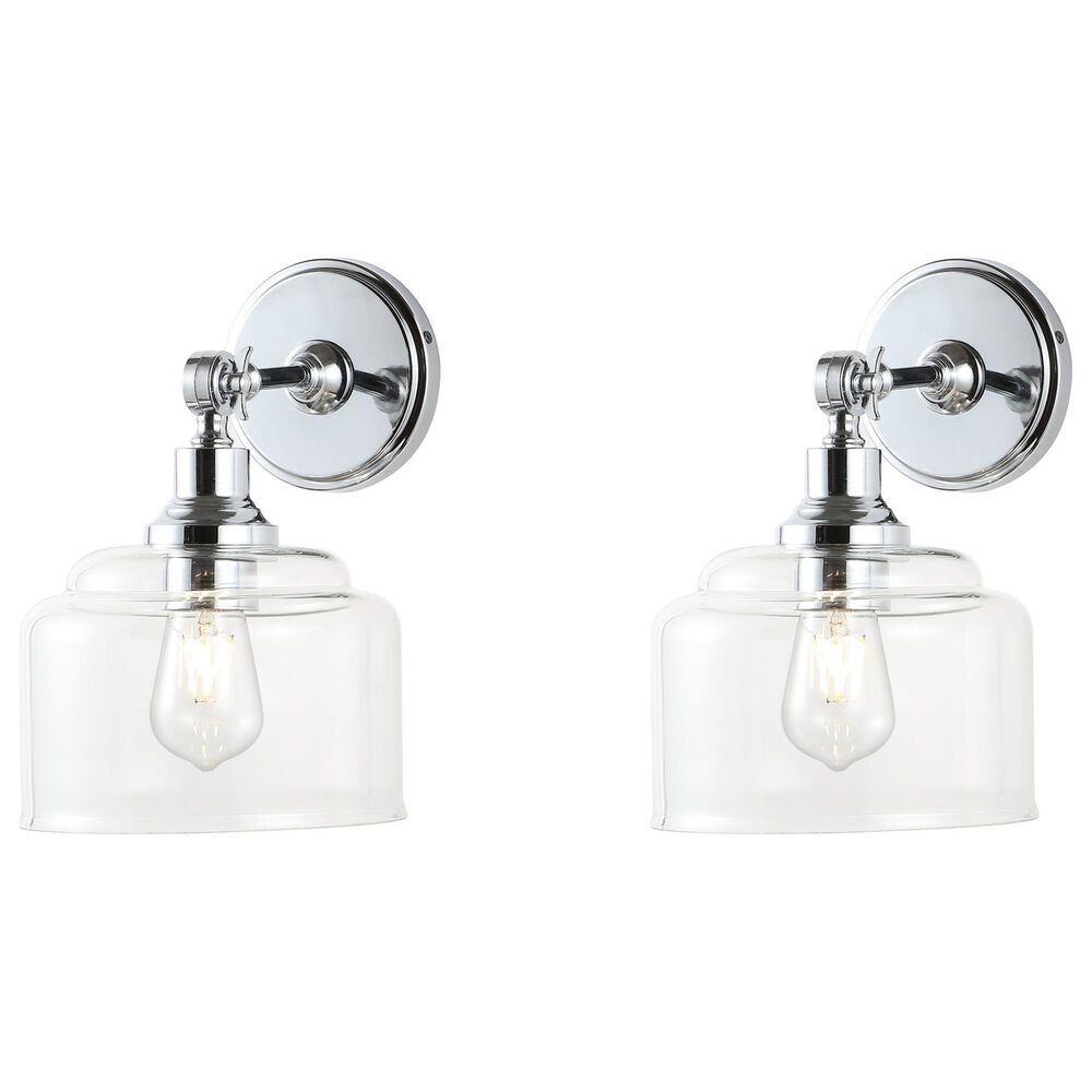 Safavieh Lansor Wall Sconce in Chrome &#40;Set of 2&#41;, , large