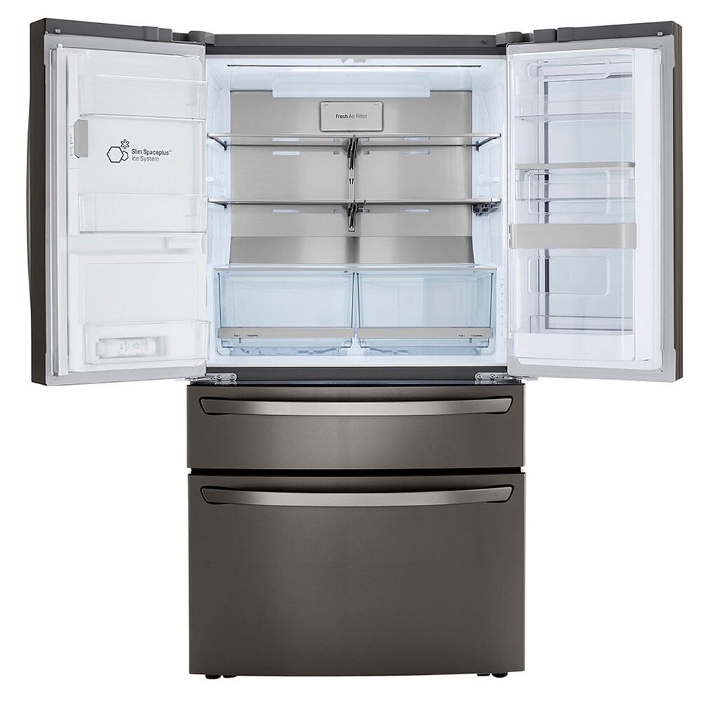 LG 23 Cu. Ft. Smart wi-fi Enabled InstaView Door-in-Door Counter-Depth Refrigerator w/ Craft Ice Maker - Black Stainless Steel, , large