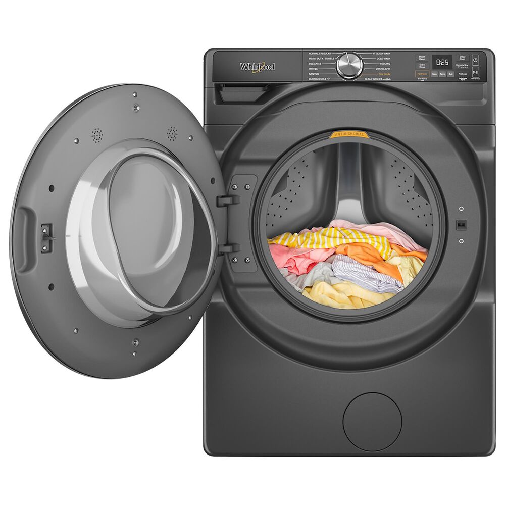 Whirlpool 5.0 cu. ft. Smart Front Load Washer with FreshFlow Vent System in Volcano Black, , large