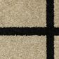 ROW by Oriental Weavers Quinn Geometric Beige and Black 7"10" x 10" Area Rug, , large