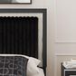 Ashley Zuraleus King Upholstered Panel Bed with Two Nightstands in Matte Black, , large