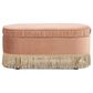 Jennifer Taylor Home Serena Storage Bench with Tufted Bullion Fringe in Peach Orange, , large