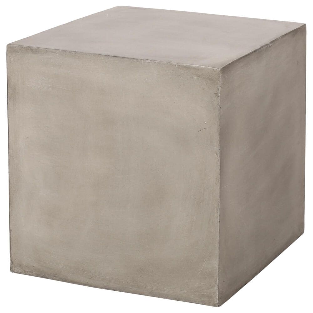 Hearth and Haven Square Patio Side Table in Light Grey, , large