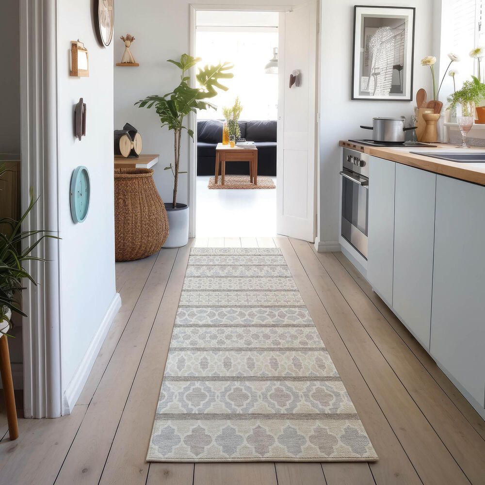 Dalyn Rug Company Neo NO5 2&#39;3&quot; x 7&#39;6&quot; Ivory Runner, , large