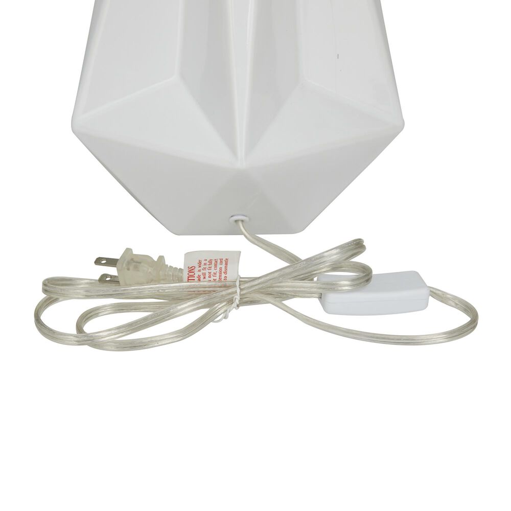 Maple and Jade 26&quot; x 15&quot; Table Lamp in Glossy White, , large