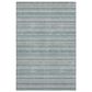 Dalyn Rug Company Soft Essentials Striped Teal 10" x 14" Indoor/Outdoor Area Rug, , large