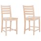 Linon Home Decor Flynn 22" Counter Stool in Unfinished (Set of 2), , large