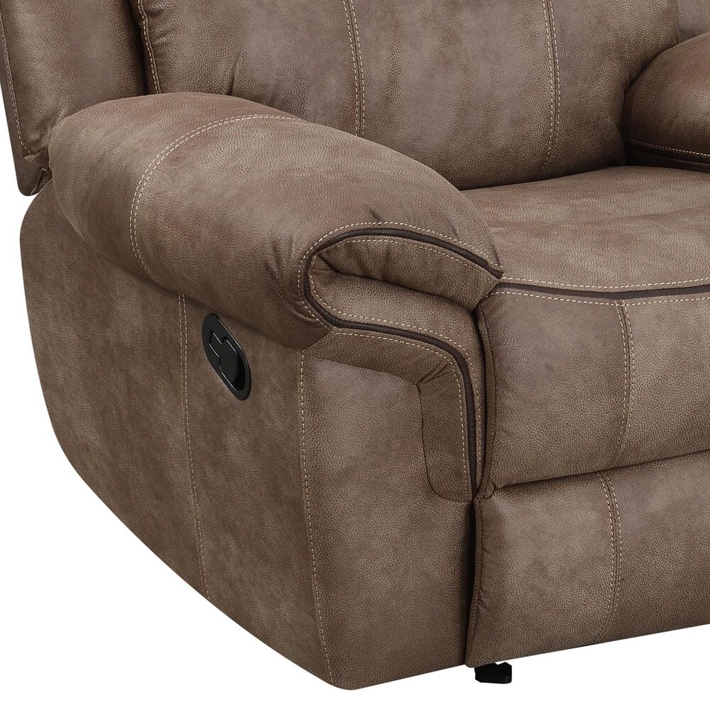 Steve Silver Nashville Manual Glider Recliner in Cocoa, , large