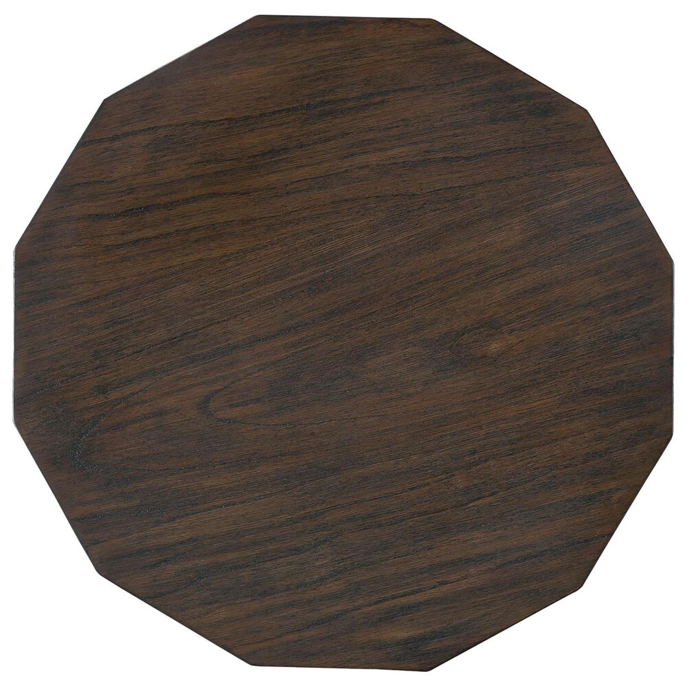 Hekman Linwood Dodecagon Chairside Table in Brown, , large