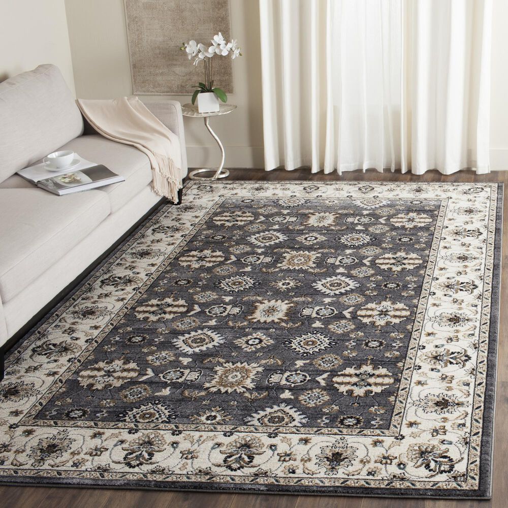 Safavieh Lyndhurst LNH332 6&#39; x 9&#39; Grey and Cream Area Rug, , large