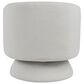 LumiSource Zara Swivel Accent Chair with Pillow in White, , large
