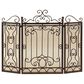 Maple and Jade 48" x 38" Fireplace Screen in Brown, , large