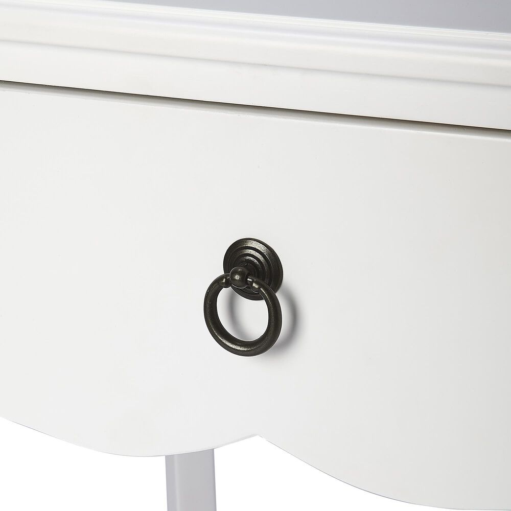 Butler Specialty Company Wilshire 1-Drawer Nightstand in Smooth White, , large
