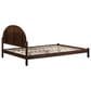 Walker Edison Elias Queen Platform Bed with Arched Headboard in Brown, , large