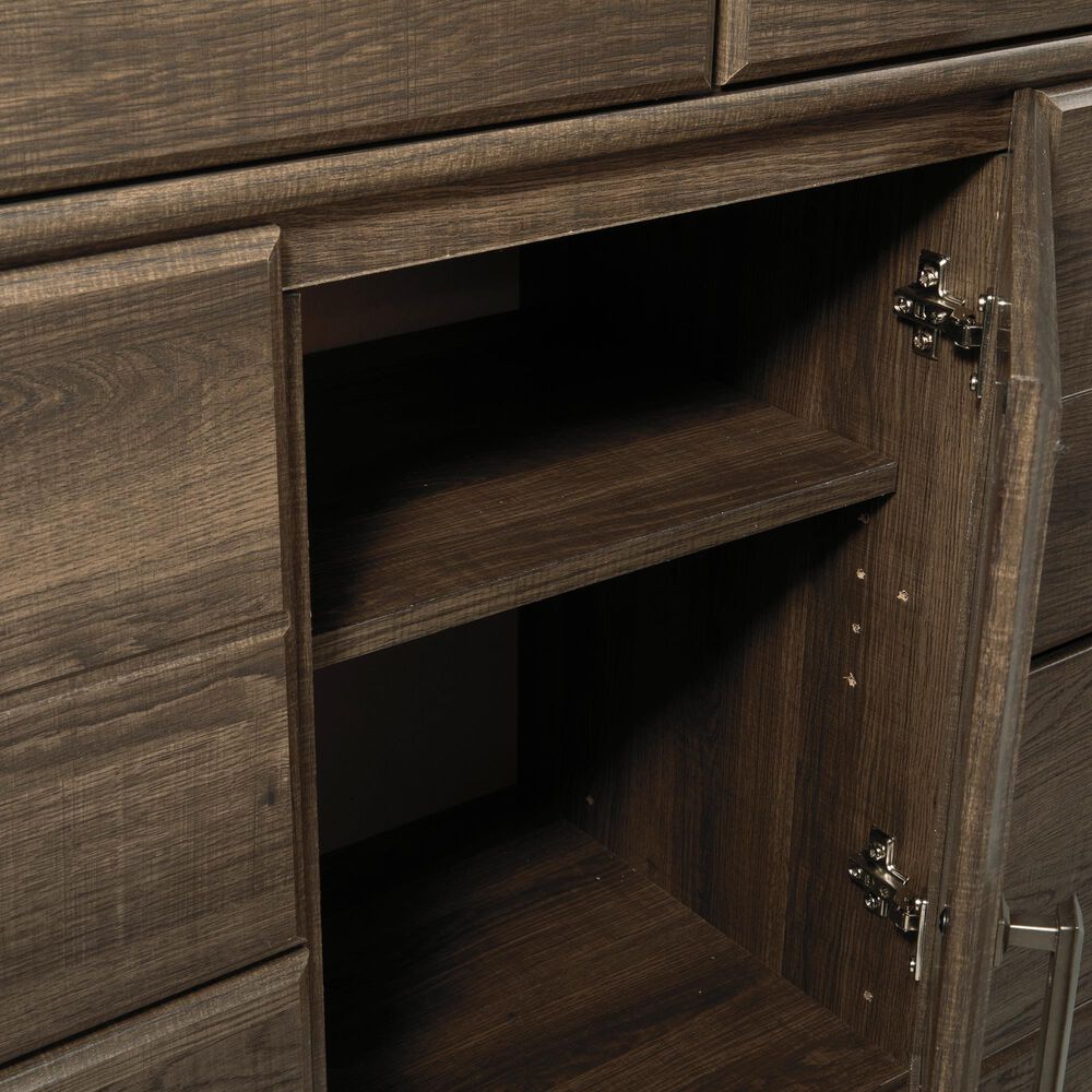 Ashley Juararo 6-Drawer Dresser in Dark Brown, , large