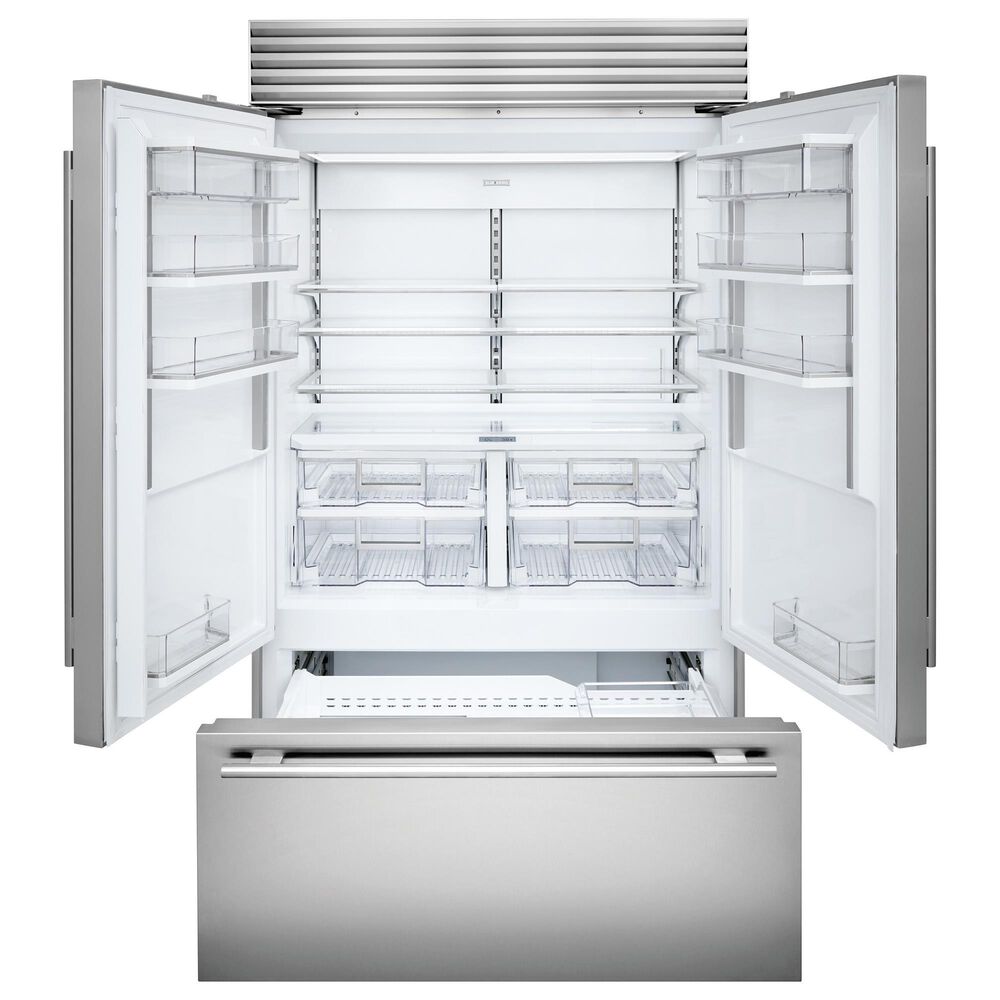 Sub Zero 28.9 Cu. Ft. Classic French Door Refrigerator with Pro Handle in Stainless Steel, , large
