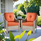 HOMLUX Outdoor Arm Chair in Orange (Set of 2), , large