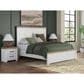 Ashley Savonport King Panel Bed in White and Brown, , large