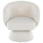 LumiSource Fran Swivel Accent Chair in Cream, , large