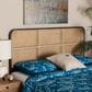 Baxton Studio Lainer Queen Panel Headboard in Dark Brown and Natural Brown, , large