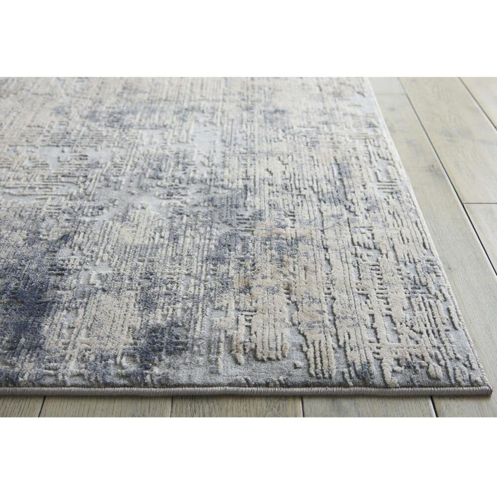 Nourison Rustic Textures RUS01 3&#39;11&quot; x 5&#39;11&quot; Grey and Beige Area Rug, , large