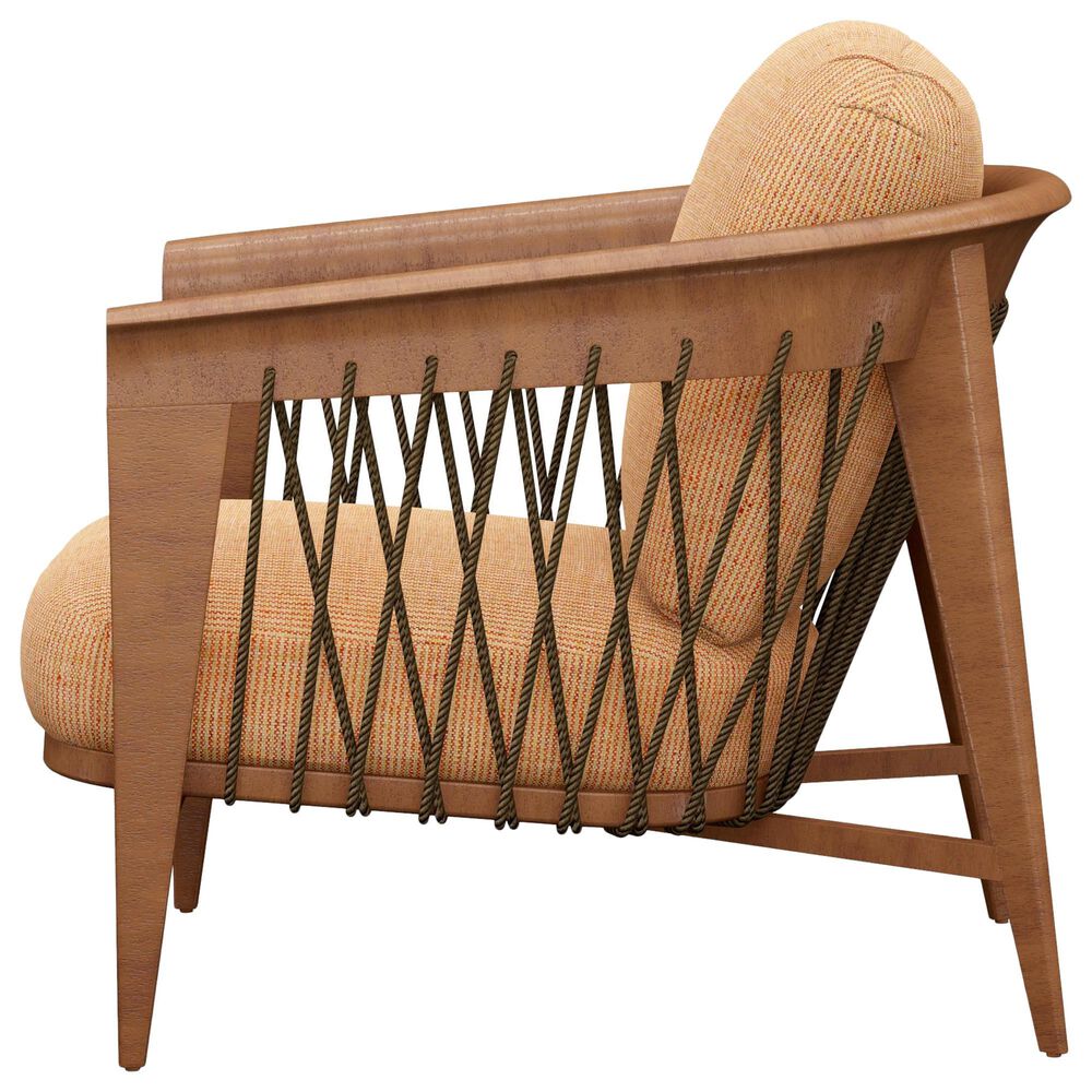 Lexington Furniture Palm Desert Davita Chair in Orange and Tan Stripe, , large
