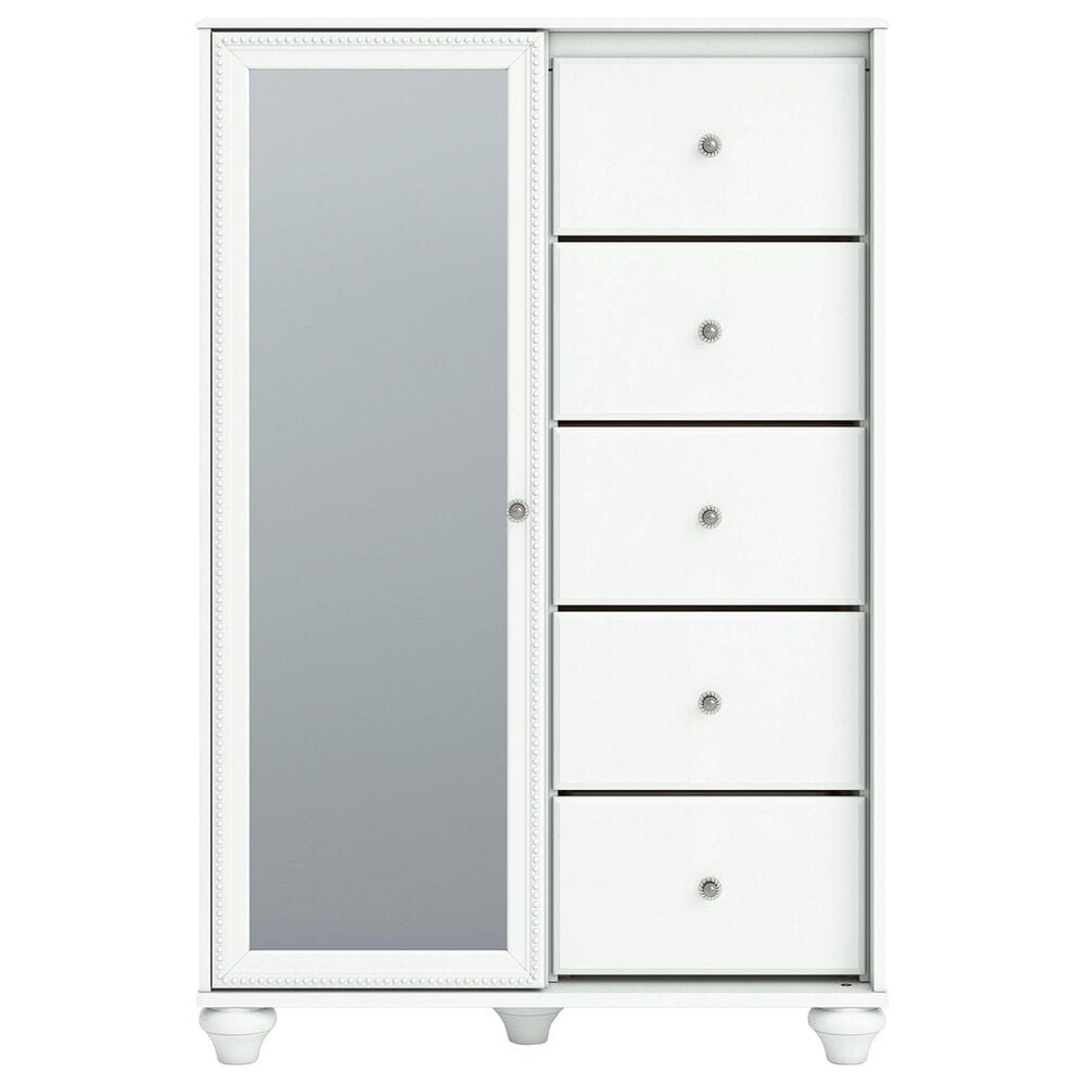 Ashley Kozlani 5-Drawer Dressing Chest in White, , large