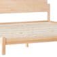 Walker Edison Elias King Platform Bed with Curved Wood Headboard in Cerused White, , large