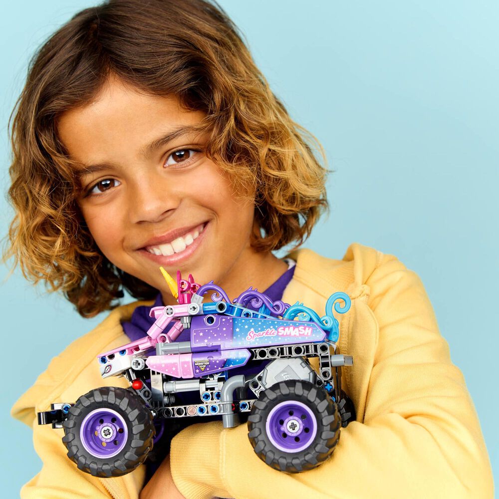 LEGO Technic Monster Jam Sparkle Smash Pull-Back Building Set, , large