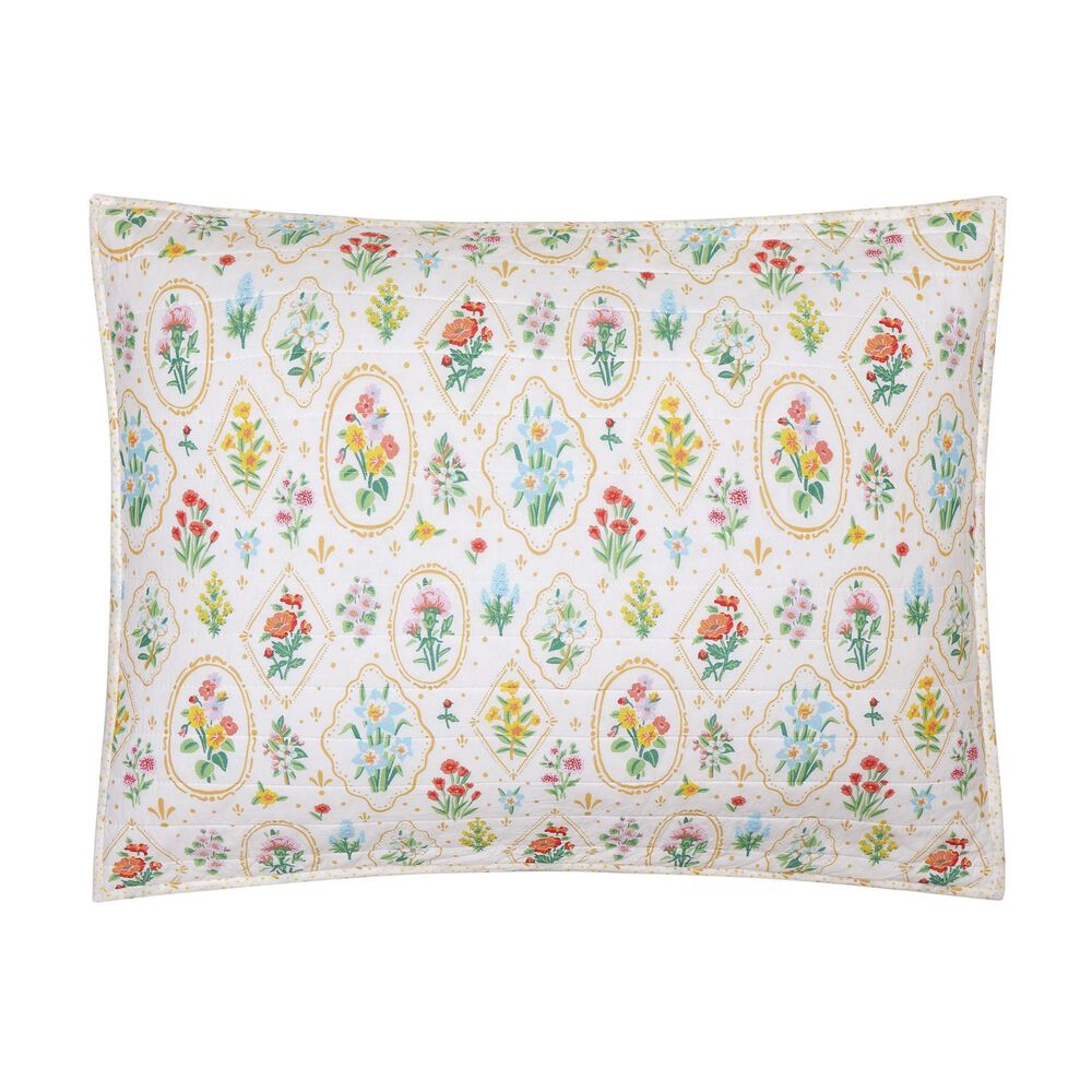 Peking Handicraft 3-Piece Full/Queen Floral Wallpaper Quilt Set in Multicolor, , large