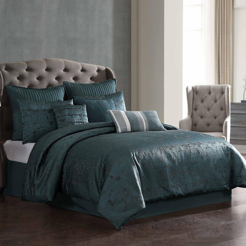 Hallmart Collectibles Dustin 9-Piece Queen Comforter Set in Blue, , large