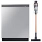 Samsung 2-Piece 24" Built-In Pocket Handle Dishwasher in Fingerprint Resistant Stainless Steel with Jet 60 Pet Cordless Stick Vacuum, , large