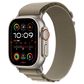 Apple Watch Ultra 2 GPS + Cellular, 49mm Titanium Case with Olive Alpine Loop - Small, , large