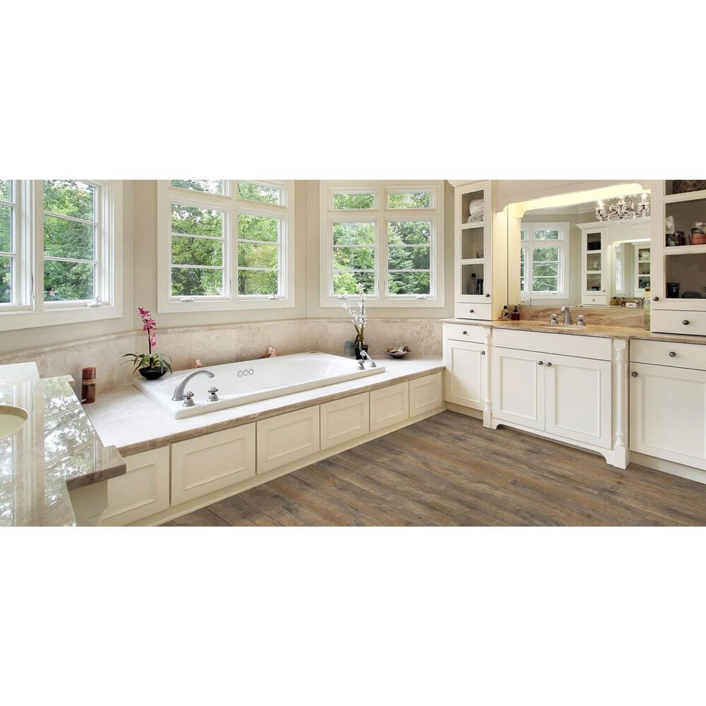 Tarkett NuGen Click Chestnut Ridge Furrowed 7&quot; x 48&quot; Luxury Vinyl Plank, , large